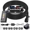 CheeMuii 15 FT 7 Way Trailer Cord and 7 Gang