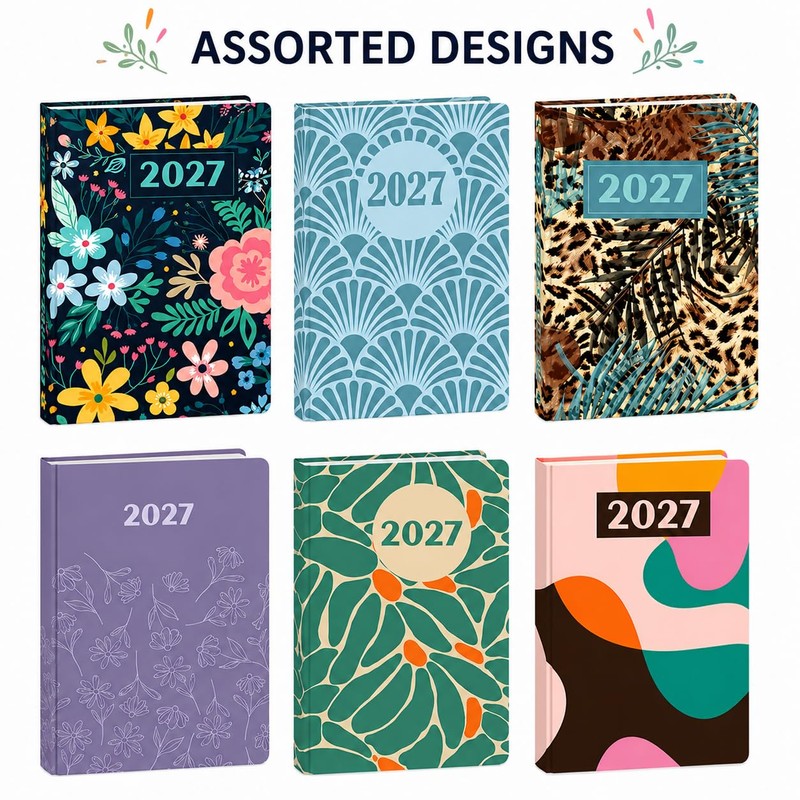 MA NASIR 2027 Graphic Patterned Diary Pocket Size – Assorted