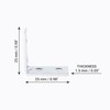 Birsppy (Pack of 50 pcs) 25 x 25 mm Hardware
