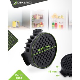 DEKAROX Activated Carbon Filter 45 mm Diameter Compatible with Liebherr 9096342 Carbon Filter for Fridge Freezer Combination Wine Fridge Wine Climate Cabinet