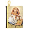 VILLAGE GIFT IMPORTERS St. Dymphna | Large Tapestry Rosary Pouch