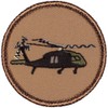 Blackhawk Helicopter Patrol Patch - 2" Diameter Round Embroidered Patch