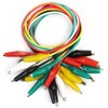 10Pcs Colorful Double Ended Alligator Crocodile Clip Test Leads Jumper