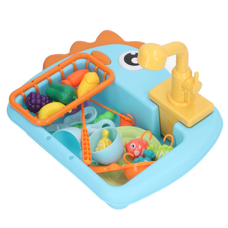 Dinosaur Electronic Dishwasher Toys 2 in 1 Kitchen Sink Toys