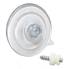 EXHVIT Chupon Colgador Ventosa Plastica Con Tornillo Colgador 50 Pz