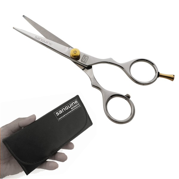 Hairdressing Scissors for All Hair Types Hair Cutting Scissors for Hairdressers, Hairdressers, Professionals, Personal Use and Trimming Beard or Moustache, Case & Lace Protector