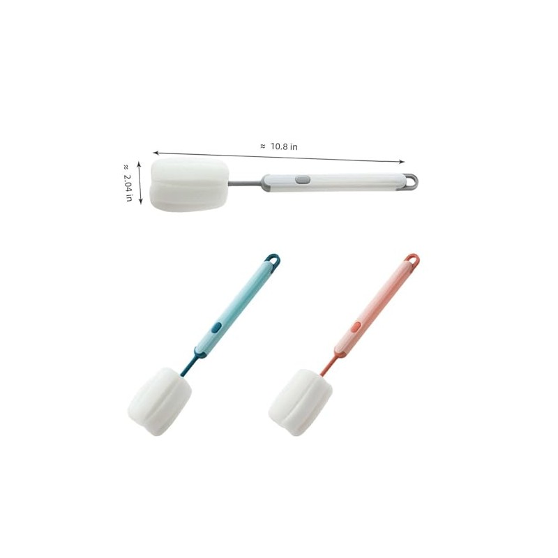 Bottle Brush Long Handle Cup Cleaner Brush Sponge Bottle Scrubber