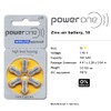 PowerOne Size 10 Hearing Aid Batteries - 50 x 6