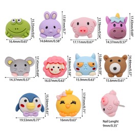 BUXIMN 30Pcs Push Pins for Bulletin Board, Cute Push Pins Decorative Thumb Tacks Pushpins, Animal Bulletin Board Pins for Cork Board, Bulletin, Office, Map, Photo Wall (Style B)