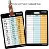 ZWOOGYM Golf Club Distance Range Cards with Holder, Back Writable