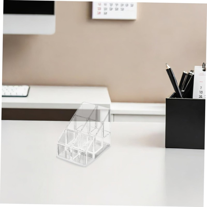 SHINEOFI 4pcs Acrylic Lipstick Organizer Compact Makeup Storage Display Case