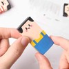 ALLVD Eraser Elementary School Stationery Kneaded Eraser Funny Cute Pencil