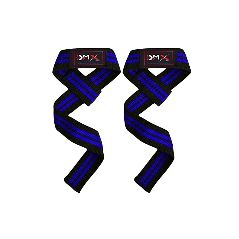 DMX INTL Weight Lifting Straps Single Loop Neoprene Padded Cotton