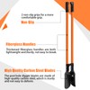 Nohovu Post Hole Digger, Heavy Duty with Fiberglass Handle, Carbon