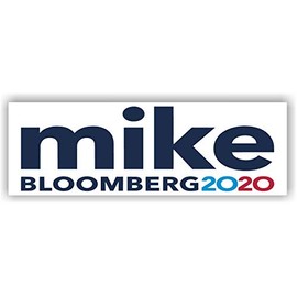 Mike Bloomberg 2020 for President Magnetic Bumper Sticker Rectangle, Share w/Family & Friends - Political Sticker for Vehicle, Refrigerator - Car Magnet Decal, Room & Wall Decor, Gift, Collection