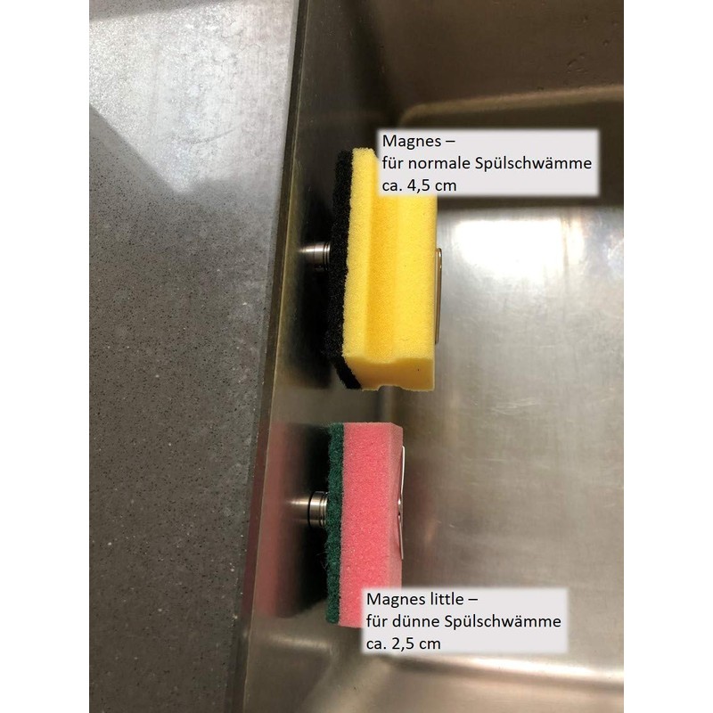 Magnes Magnetic Sponge Holder Made of Stainless Steel