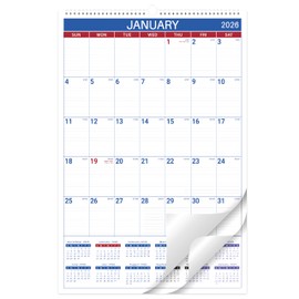 2026 Wall Calendar, 15" x 23", 2026 Vertical Large Wall Calendar from JAN 2026 - DEC 2026, Julian Date, Premium Paper, for Home Office Organizing