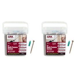 GRK 01101#9x2-1/2 Star Drive Bugle Head Climatek Coated Steel R4 Multi-Purpose Screws, 1150/Box