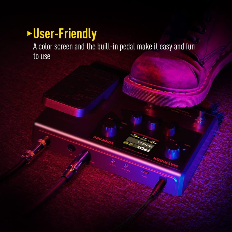 SONICAKE Matribox - Guitar Multi Effects Processor with Expression Pedal,
