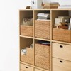 MUJI 47381306 Overlapping Rattan Rectangular Basket, Medium (V) Approx. Width