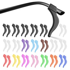 topstart 20 Pairs Eye Glasses Ear Grippers, Anti-Slip Glasses Ear Hook Comfort Silicone Eyeglasses Ear Cushion for Behind the Ear for Glasses Sunglasses Reading Glasses Retainers for Kids Adults