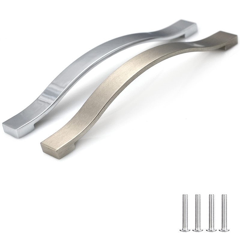 Decoranddecor Floria Bow-Style Polished Chrome Cabinet Handles – Kitchen Cupboard