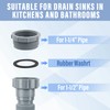 Cunsen Flexible Double sink drain kit for kitchen and Bathroom,