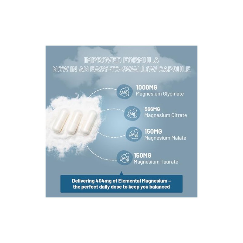 Magnesium Glycinate Complex 4 in 1 - 1866 mg per