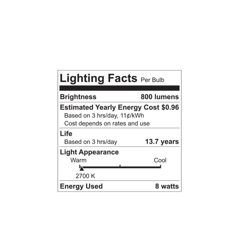 GE LED 8W (60W Equivalent) Soft White General Purpose A19