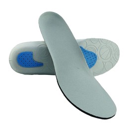 Ipetboom 1 Pair Eva Sports Insoles High Elastic Cushioning Shoe Pads for Arch Support Grey Shock Absorbing Design for Athletic Activities and