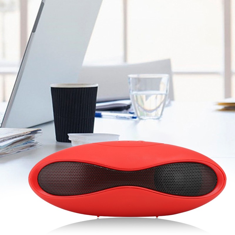 Cool Streamlined Oval Shaped Subwoofer Bluetooth Speaker with FM Function