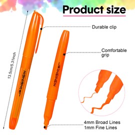 Thenshop 30 Pcs Highlighter Bulk Assorted Colors Highlighter Markers Chisel Tip Highlighter Pens for Operation Christmas Bulk Office Supplies Pack