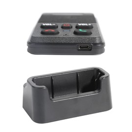 AGJ Wireless Doorbell Black, Full Duplex Two Way Intercom Hand-Free Doorbell, 1000ft Range Waterproof, One Press to Talk for Home Office Older People