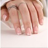 French False Nails, Short Square Press On White Tip Flase