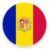 2 x 10cm/100mm Andorra Flag Window Cling Sticker Car Van
