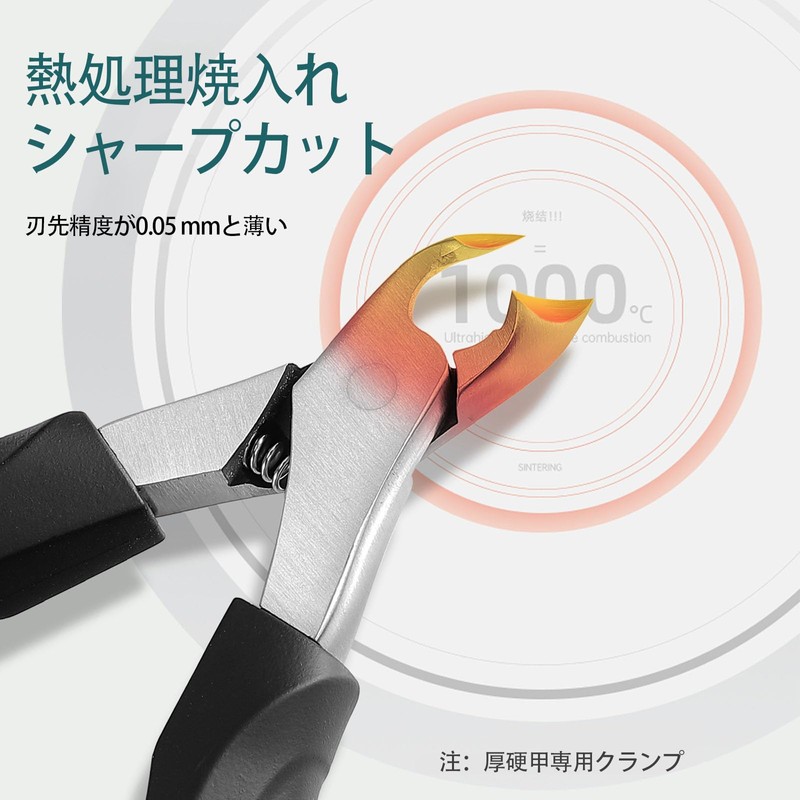 LUYING Nail Clippers Ultra Sharp Blade Easily Cuts Thick Nails,
