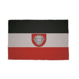 U24 Brillenputztuch Deutsch Ostafrika Fahne Flagge Glasreinigungstuch Microfasertuch