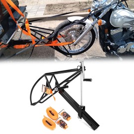 KUAFU Motorcycle Hitch Carrier Dirt Bike Hitch Mount 2 Inch Towing Reciver Class 2 Class 3 Motorcycle Hauler Tow Dolly Holder