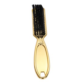 TOVINANNA Vintage Gradual Oil Brush for Men Styling Hair Brush Electric Plated Handle for Curly Hair Products and Broken Hair Cleaning