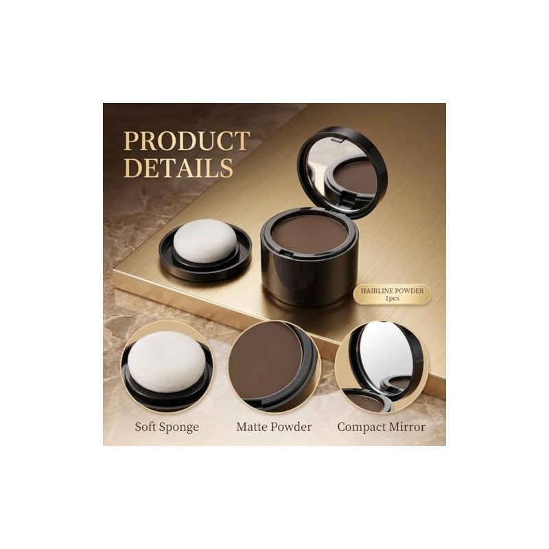 Corrector Polvo para Raíces del Cabello Hair Line Shadow, Marrón