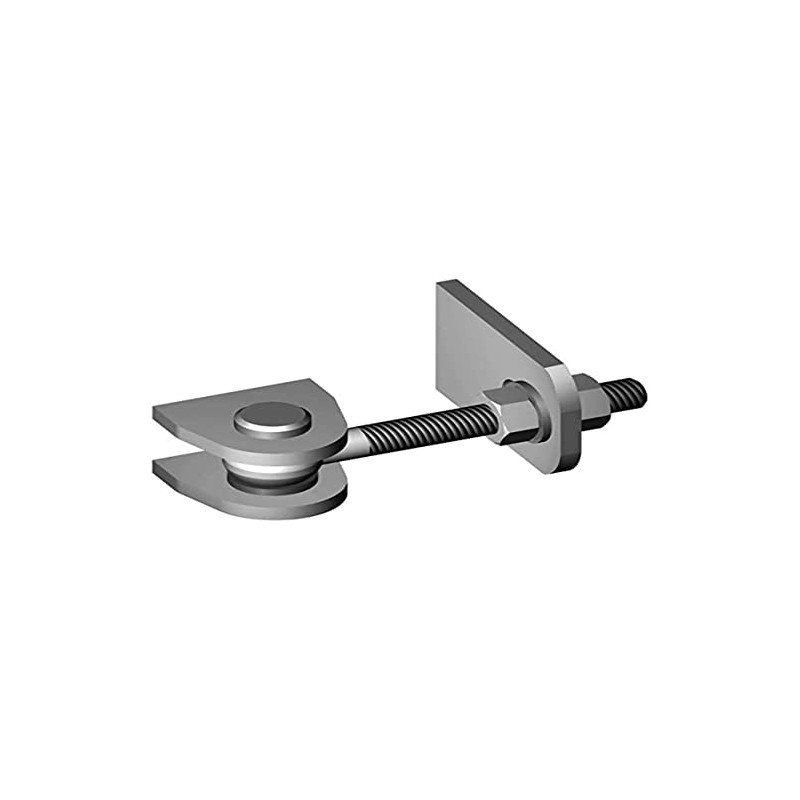 M12 Orthogonal Adjustment Hinge (/8) - Zinc-Plated (Except Soldering Parts)