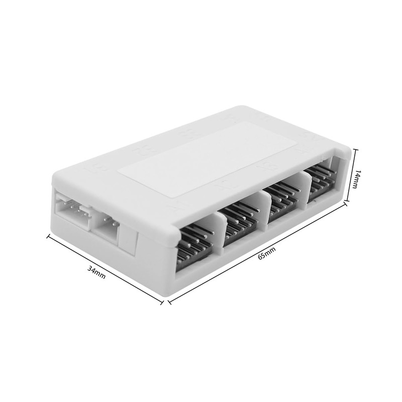 Nicear White USB2.0 9pin Header Extension Hub Splitter Adapter Converter