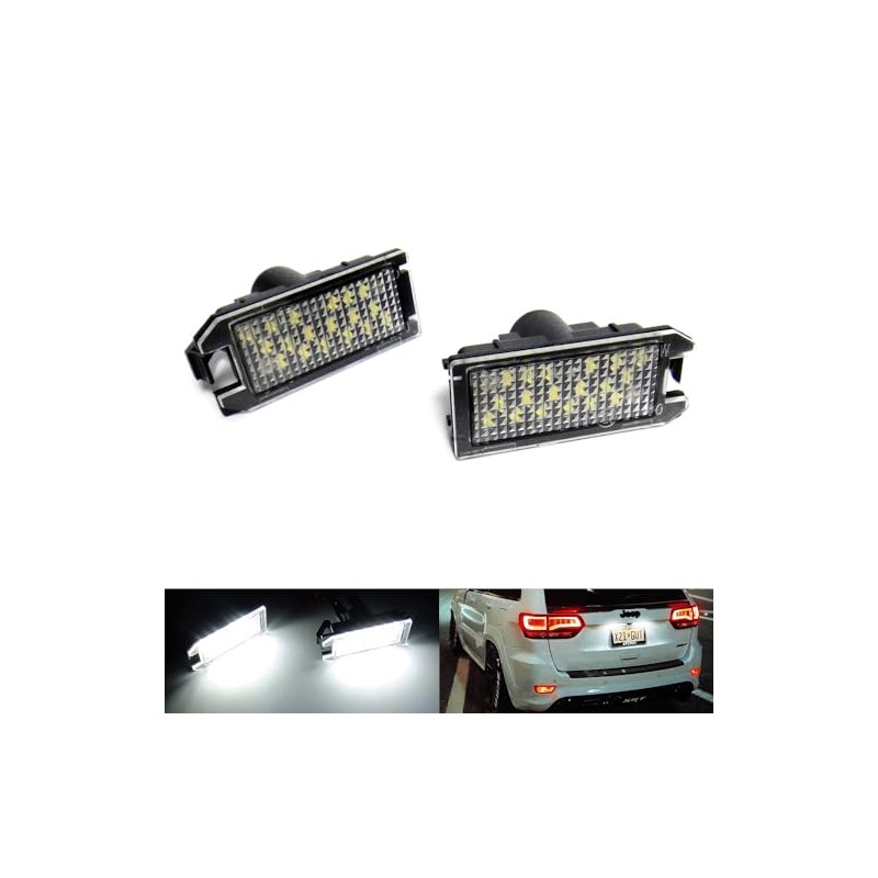 RZG 2x LED Licence Number Plate Light White Canbus For