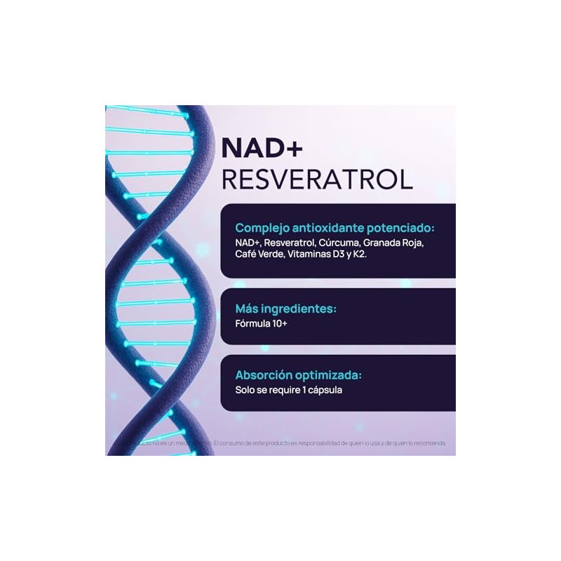 Nad Resveratrol Suplemento Ingredientes Complejo Incluye Betaina Acido Alfa Lipoico