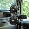 RoadPro RPSC8572 12-Volt Dual Fan with Mounting Clip, Black, 10X7X12