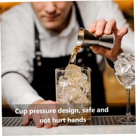 Ipetboom 3Pcs Stainless Steel Double Jiggers Bar Cocktail Cups Resistant for Bars Restaurants Home Use