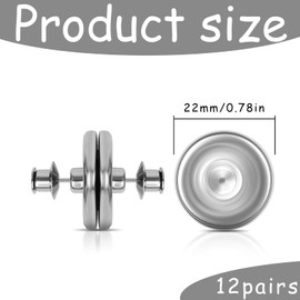 Pack of 24 Curtain Magnets, Magnets for Curtains, Magnetic Curtain, Curtain Accessories, Curtain Closure, Magnetic, Tiebacks for Bedroom, Living Room, Office, Prevent Light Leaking (2 cm)