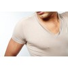 Mr. Davis Men's Bamboo Viscose Traditional Cut V Neck Undershirt