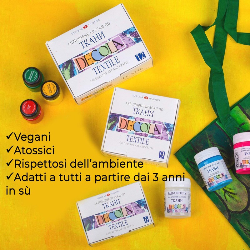 Nevskaya Palitra Gold Acrylic Colours for Textile Decola in Plastic