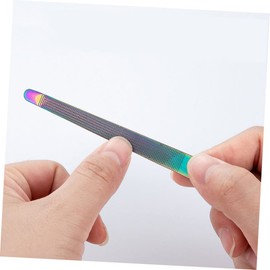 Mikinona Fingernail Nail Art Tool 5pcs Stainless Steel Nail Buffer Nail Cuticle Tool